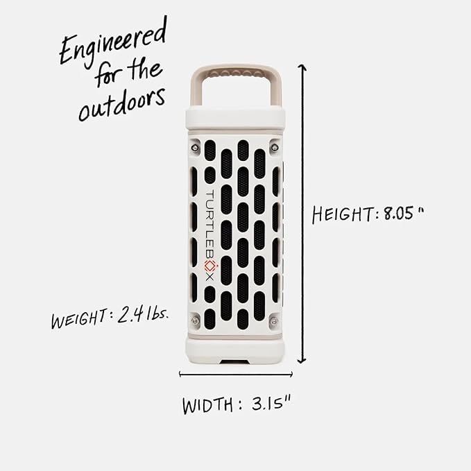Turtlebox Ranger: Loud! Outdoor Portable Bluetooth 5.4 Speaker | Rugged