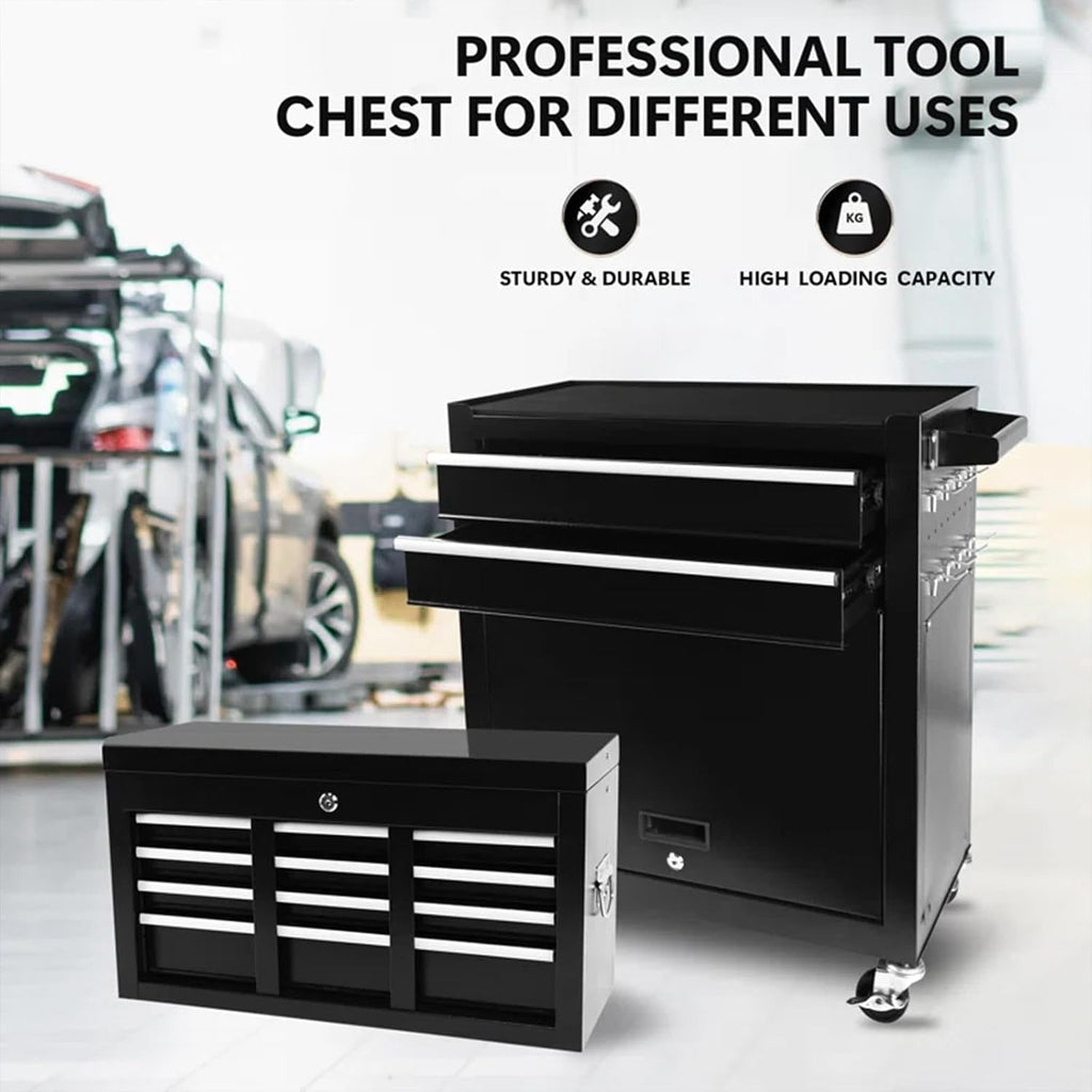 dawmilon 8 drawer rolling tool chest, 2-in-1 detachable, package contents