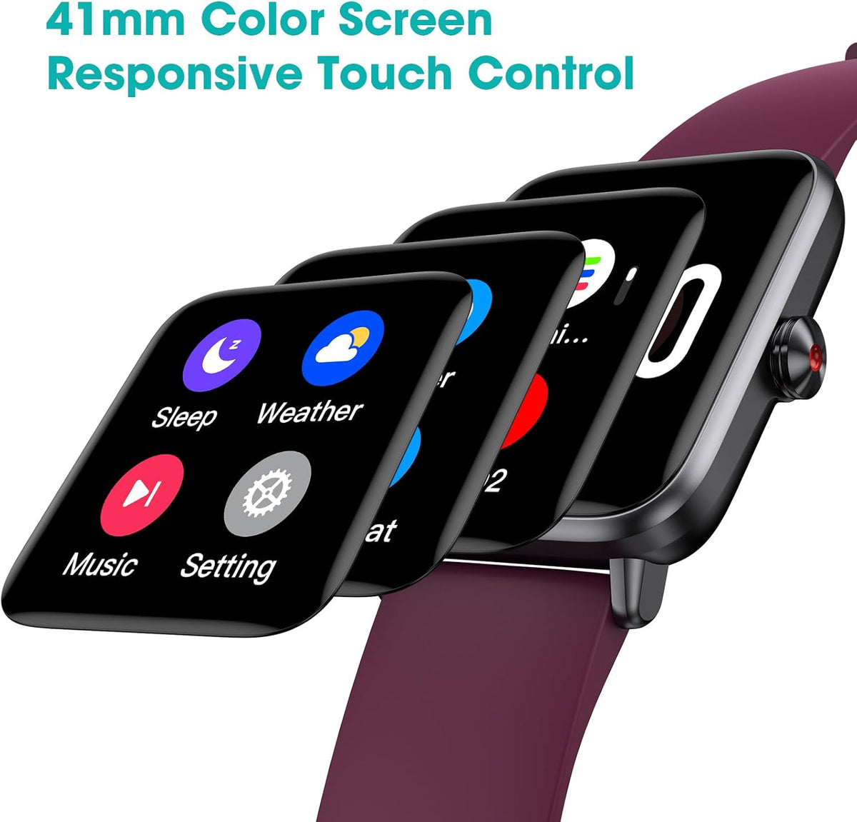 pedometer watch senior friendly no app no phone showing dimensions