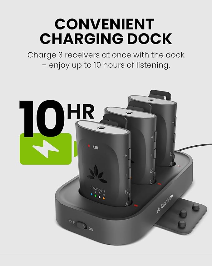 Avantree Audiplex M3 – Multi-Channel Assistive Listening System & Headphones