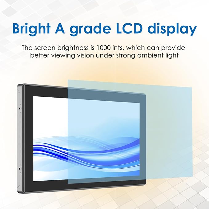 13.3 Inch 1000 Nits High Brightness 10 Points Open Frame Touch Display