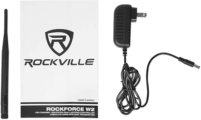 Rockville ROCKFORCE W2 192-Channel Wireless 2.4GHz DMX Lighting Controller