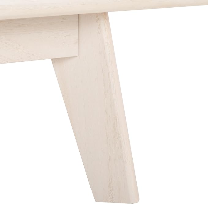 SAFAVIEH ESMA TV Stand for up to 65" Flatscreen – Bleached White, Sliding Doors