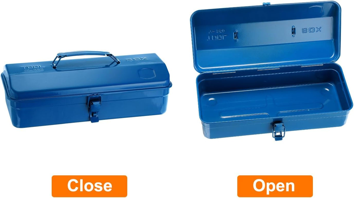 harfington tool box 14.2" portable steel tool box, close-up detail