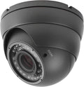 Analog CCTV Camera HD 1080P 4-in-1 (TVI/AHD/CVI/CVBS) Security Dome Camera Outdoor, 2.8mm-12mm Manual Focus/Zoom Varifocal Lens, Weatherproof Metal Housing 36 IR-LEDs Day & Night Monitoring (Grey)