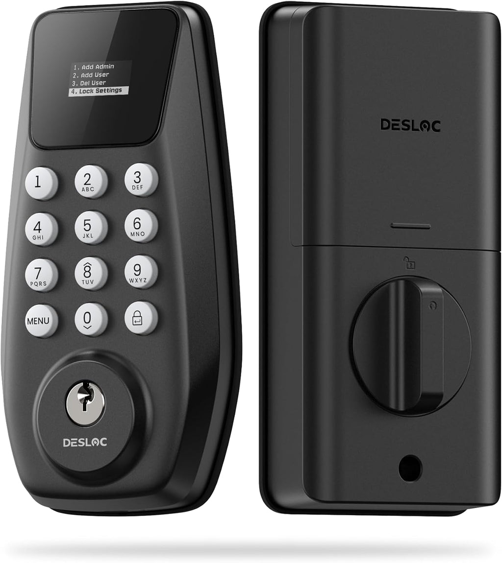 DESLOC C100 Keyless Entry Door Lock with Visual Display, Auto Lock