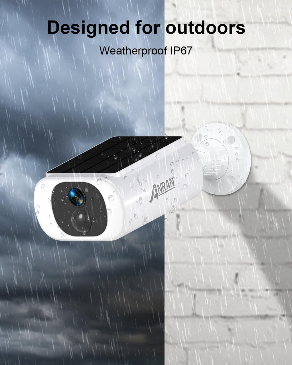 anran 5mp solar security cameras wireless outdoor, solar, package contents