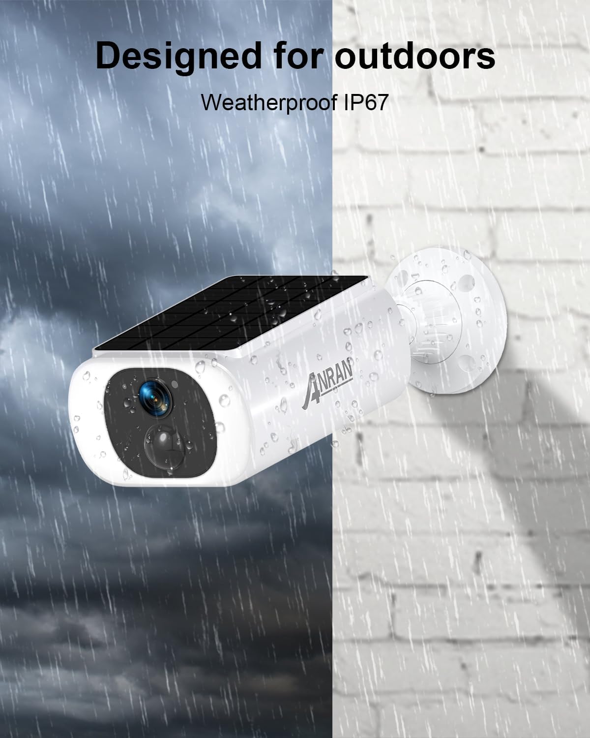 anran 5mp solar security cameras wireless outdoor, solar, package contents