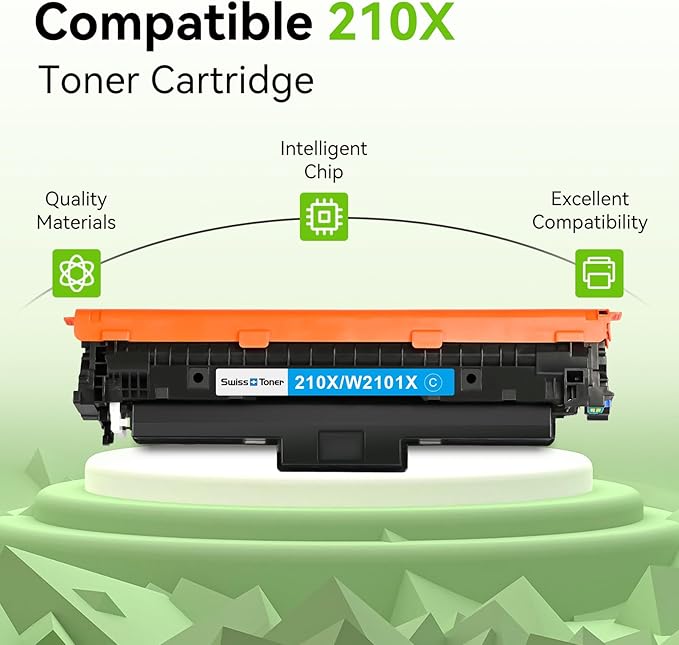 swiss toner 210X Toner Cartridges 4 Pack