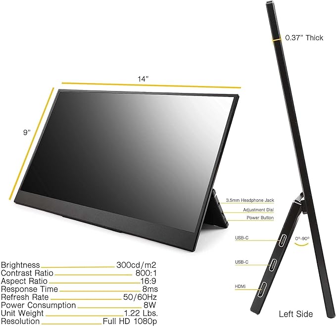 SideTrak Solo Pro 15.8" Portable Monitor