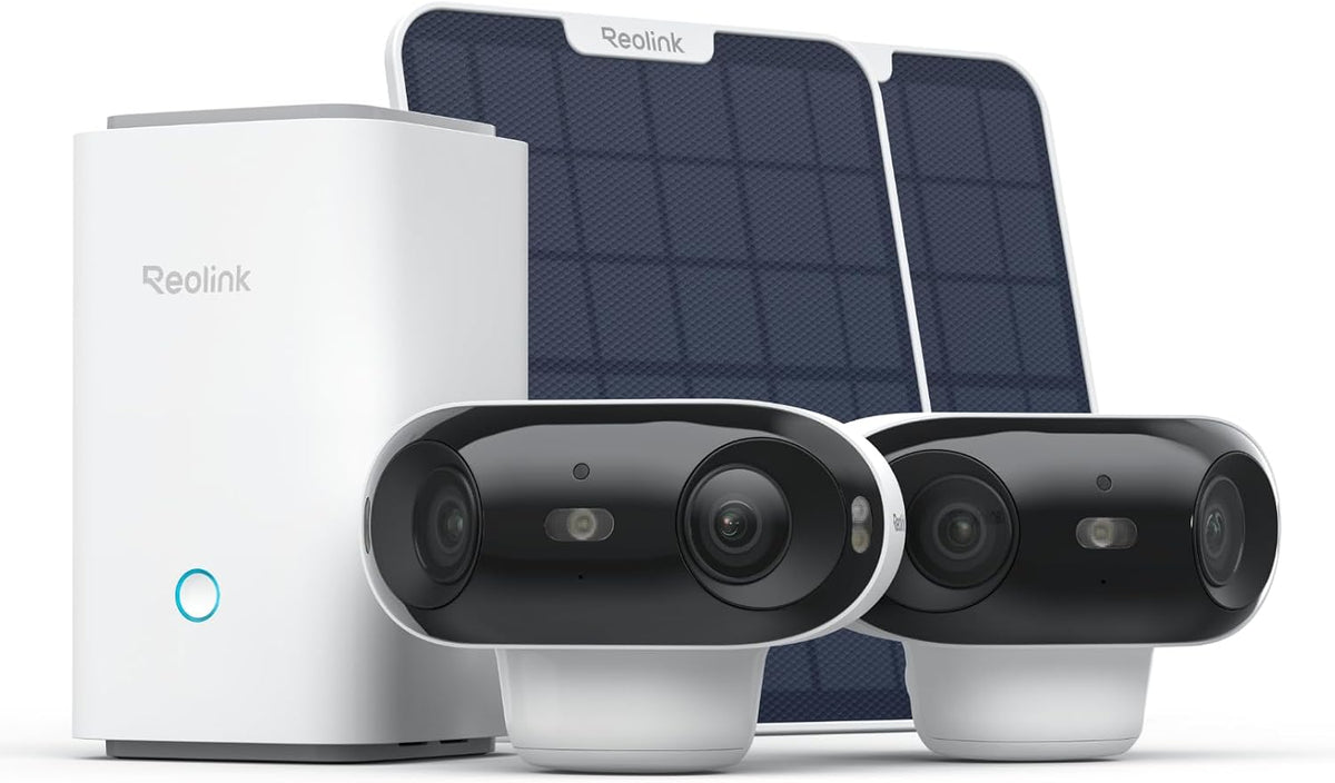 REOLINK 4K Dual-Lens 180° Outdoor Wireless Security Camera, ColorX Night Vision (2 Pack)