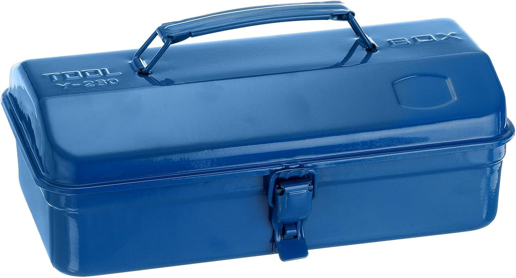 harfington tool box 11.4" portable steel tool box shown in use