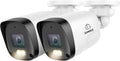 SANNCE 2K 3MP Full Color Night Vision PoE Bullet Security Camera(2 Pack)