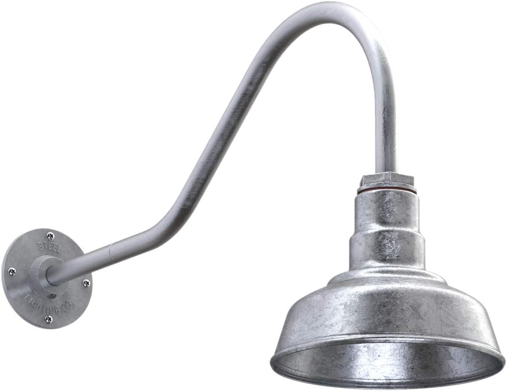 Steel Lighting Co. Hawthorne Barn Light | Outdoor Wall Mounted | 8 inch Dome |