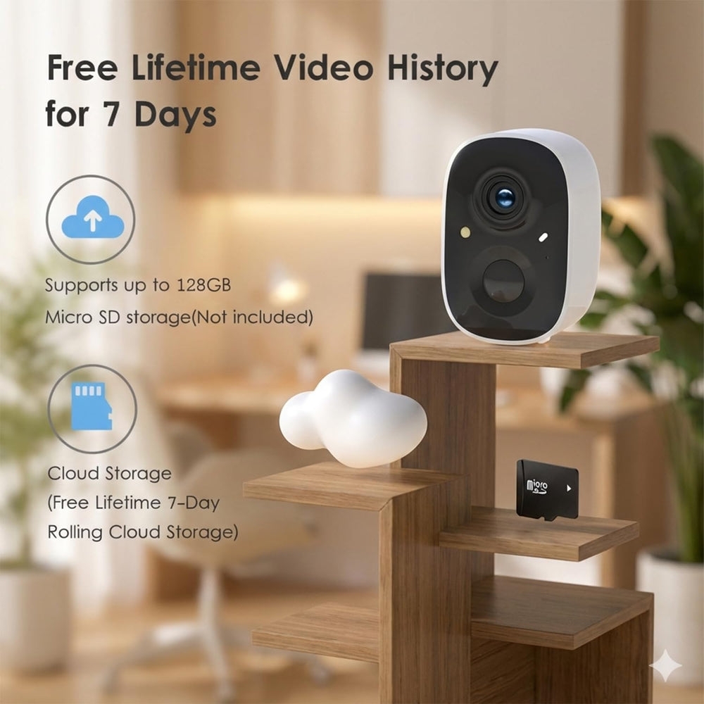 GMK VicoHome Remote Access, Security Cameras Wireless Outdoor, 2K Video