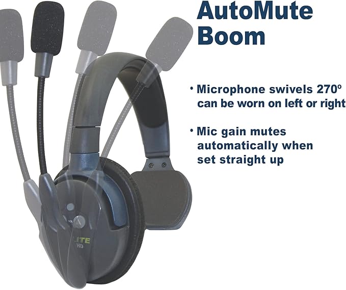 EARTEC ULDR-HD Ultralite HD Dual Ear Add-On or Replacement Remote Headset