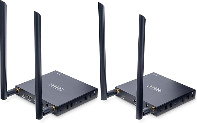 StarTech.com Wireless HDMI Extender, 4K 60Hz, Transmitter and Receiver Kit