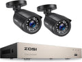 ZOSI 3K Lite Wired CCTV Camera System, 2 X 2MP Bullet Cameras, NO HDD