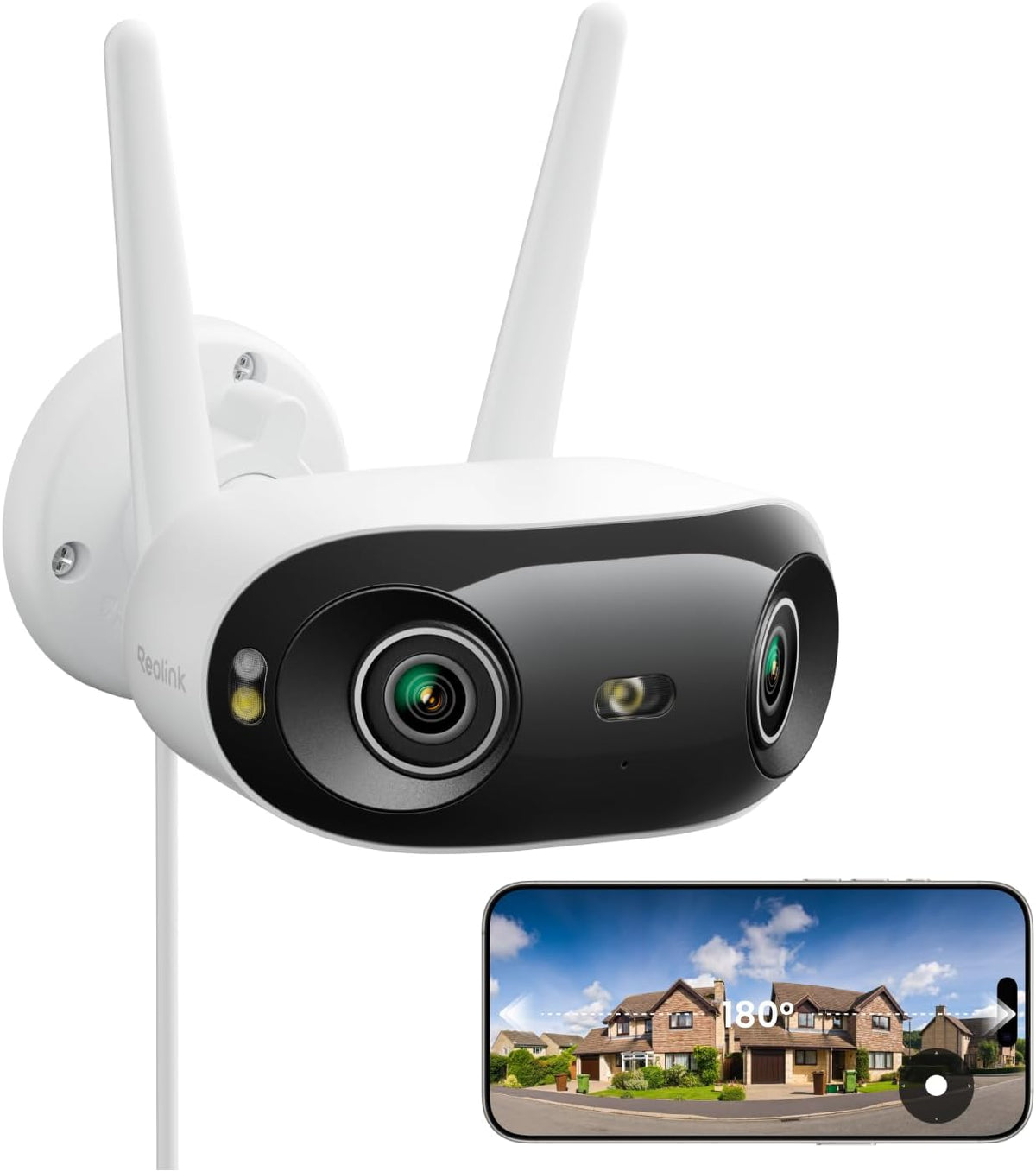 REOLINK 16MP Outdoor Security Camera with 180° Panoramic View