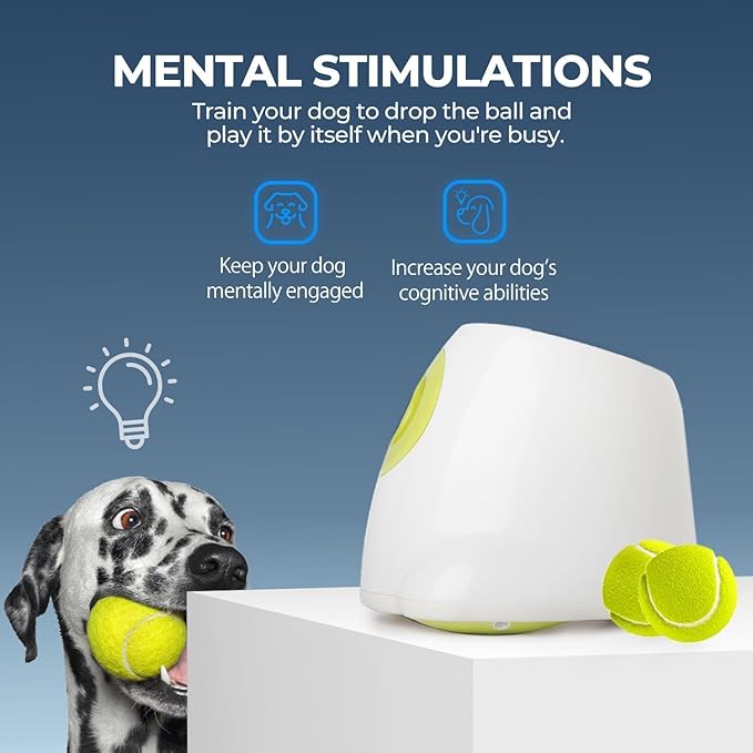 ALL FOR PAWS Automatic Ball Launcher for Dogs Interactive Puppy Pet Ball (6 Pcs)