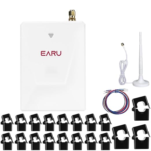 Smart Home Energy Monitor with 16 50A and 3-300A Circuit Level Sensors