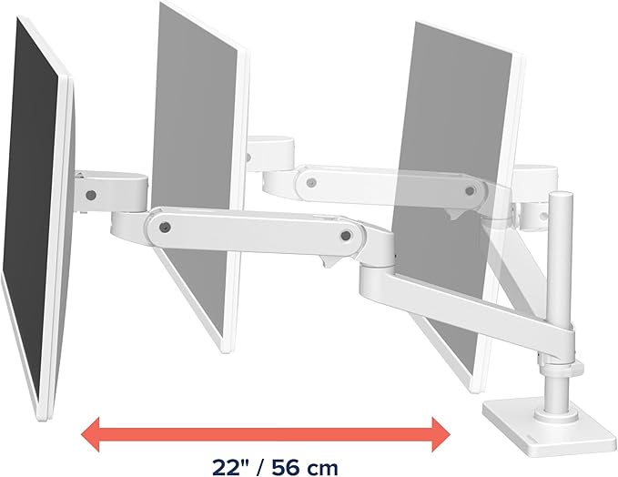 Ergotron – Upgraded LX Pro Premium Monitor Arm, Single Monitor Desk Mount –