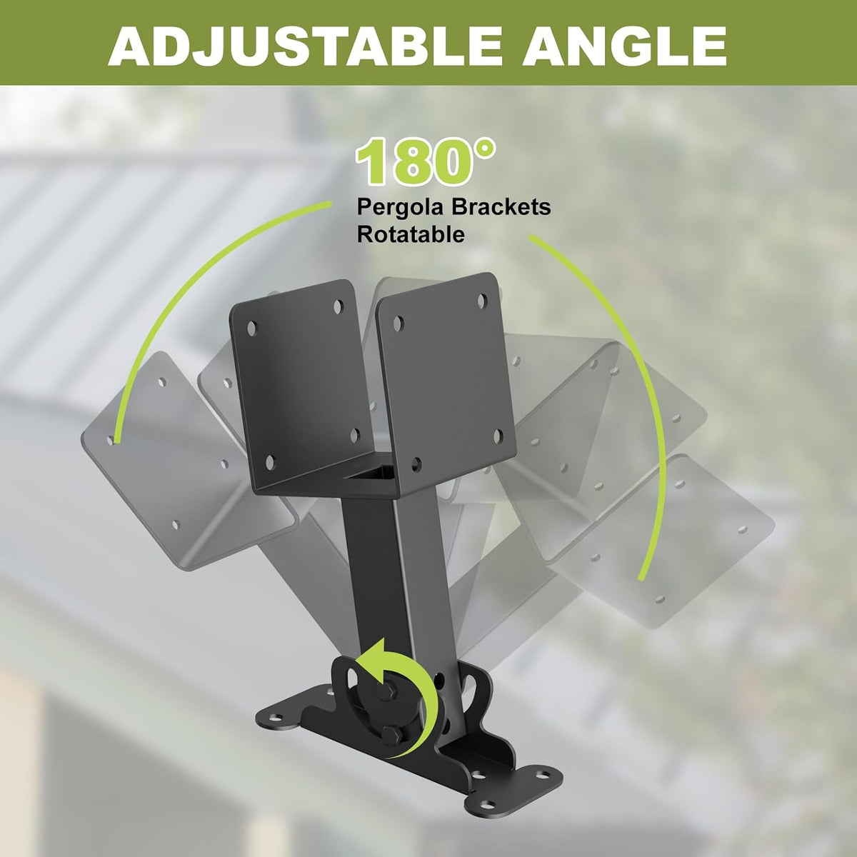 fmhotu 4x4 heavy duty roof riser brackets, adjustable, close-up detail