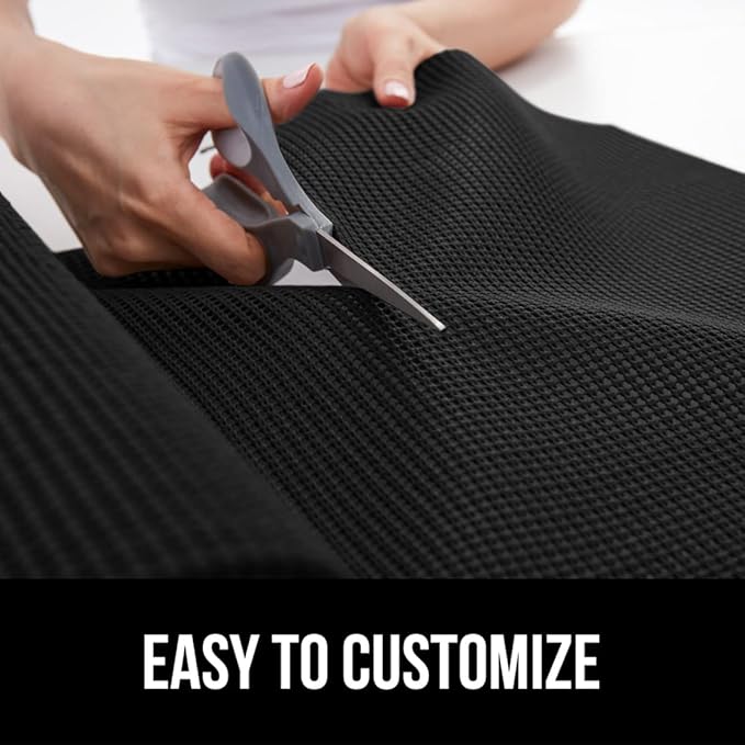 GORILLA GRIP powerGRIP Drawer Shelf and Cabinet Liner, Thick Strong Hold