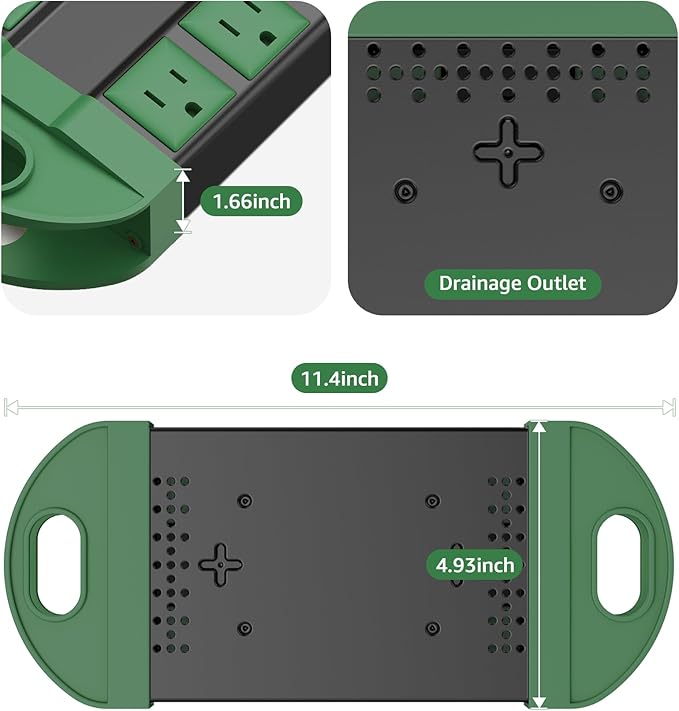 CCCEI Outdoor Power Strip Weatherproof
