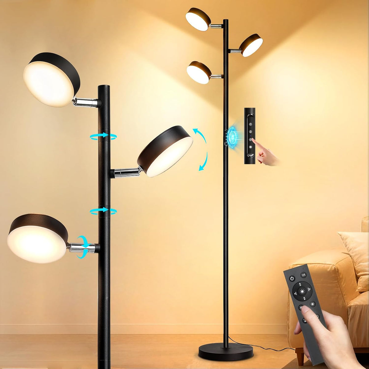 Benaep Tree Floor Lamp for Living Room