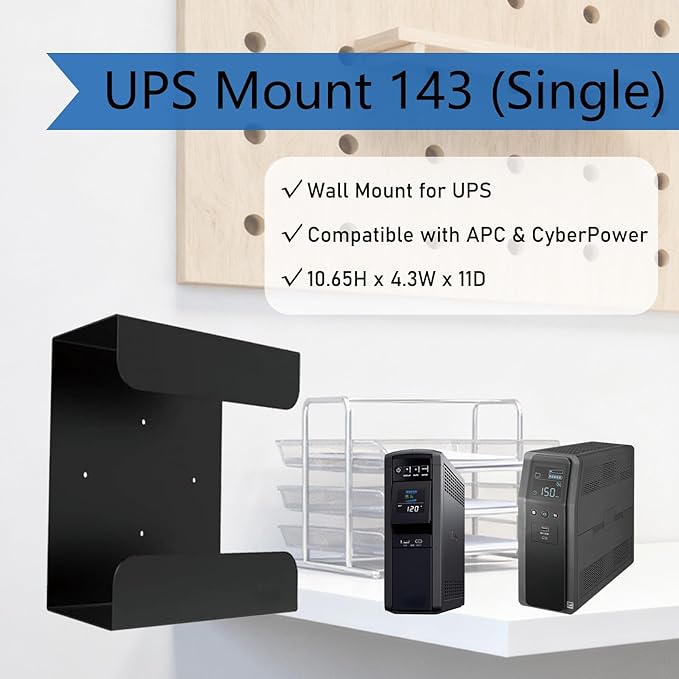 UPS Wall Mount Bracket | Single Mount Compatible