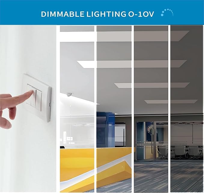 2x4 FT LED Light Flat Panel, Color Temperature Selectable 3K | 4K | 5K (6Pack)