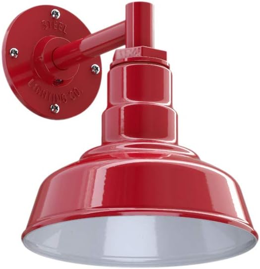 Steel Lighting Co. Hawthorne Barn Light | Outdoor Wall Mounted | 8 inch Dome |