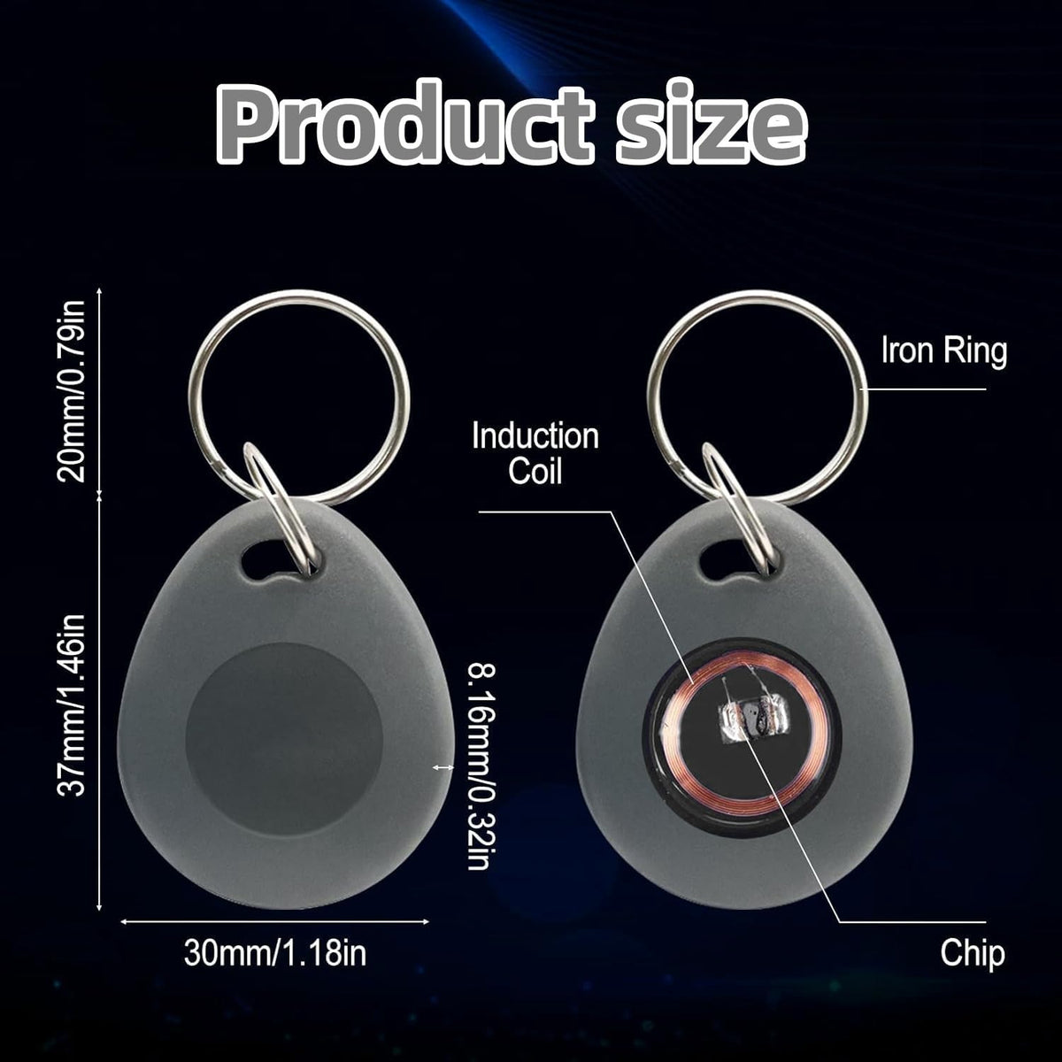 26 bit proximity key fobs weigand prox keyfobs shown in use