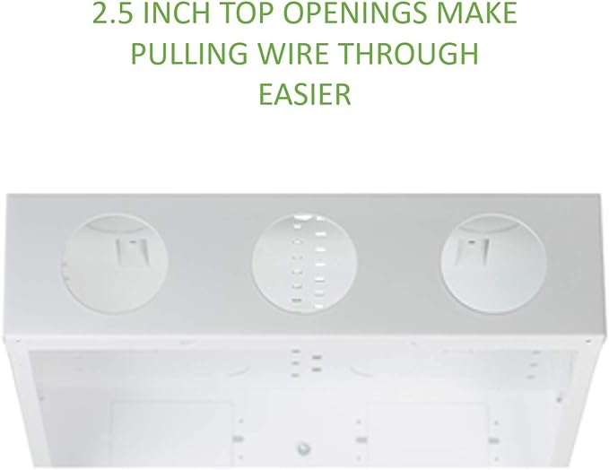 Legrand - OnQ 14 Inch Cable Management, In-Wall 20-Gauge Media Box, Structured