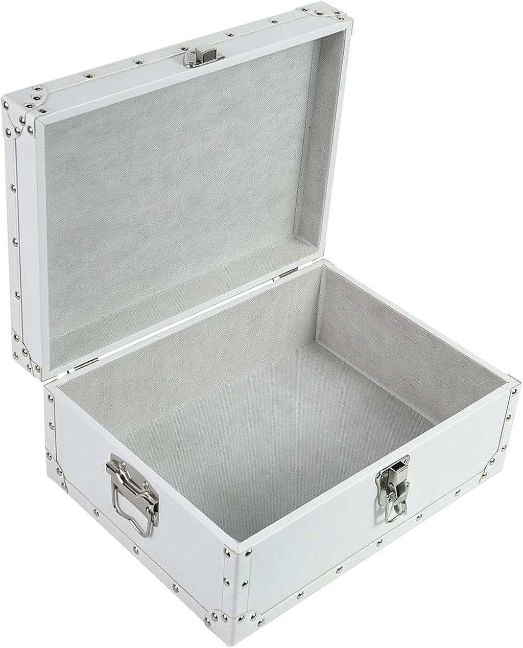 dreamseden white large wooden keepsake box, wedding gifts shown in use