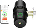 ThorBolt GK1 Smart HomeKit Fingerprint Door Knob (w/o Keypad), Black