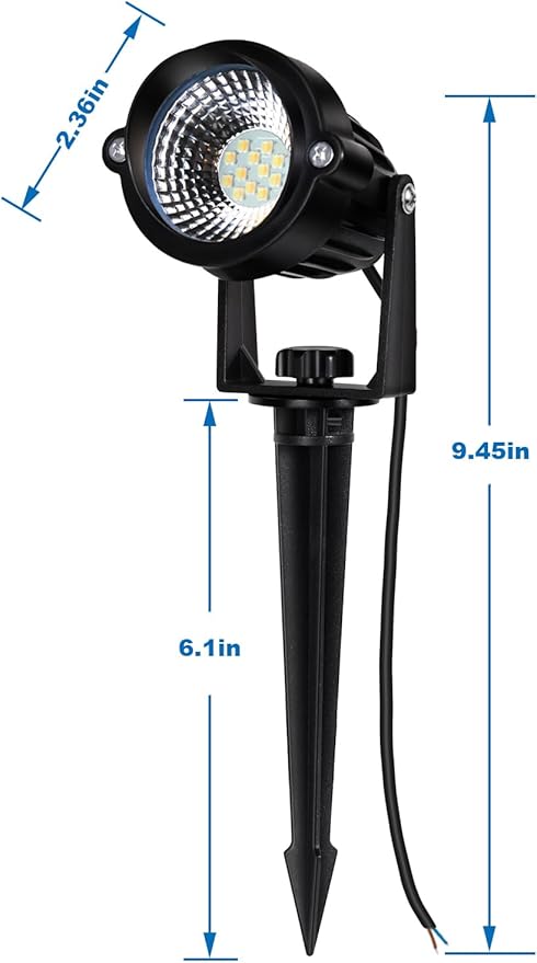 Motrackcao 20 Pack 12W Dimmable LED Landscape Lights, IP67 Waterproof Landscape