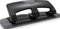Swingline 3 Hole Punch, 20 Sheet Capacity Three Hole Puncher 3 Ring, Paper Punch, SmartTouch Low Effort, Black & Silver (74133) (Pack of 6)