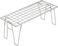 CAMPINGMOON Foldable Mesh Camping Rack Stackable Camp Storage Shelf Fire Pit Side Table Portable Outdoor Organizer Stainless Steel T-225A