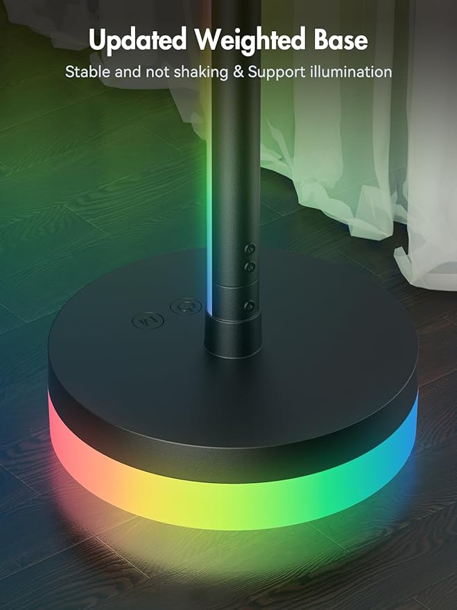 OIYN Corner Floor Lamp 2 Pack, RGBICW LED Corner Lamp