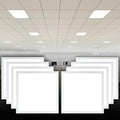 CycevSun 2x2 LED Flat Panel Light Drop Ceiling Fixture, 0-10V Dimmable (8 Pack)