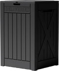 Greesum 52 Gallon Extra Large Deck Box with Lock, Dark Black