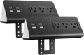 Emerising 2-Pack Desk Edge Mount Power Strips