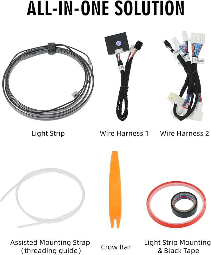 MAIMEIMI Ambient Light with Blind Spot Warning LED Compatible