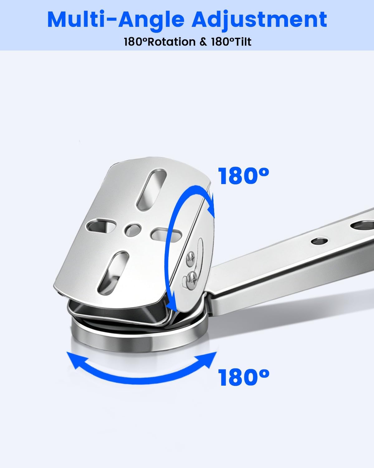 security camera bracket, heavy duty wall mount holder, side view