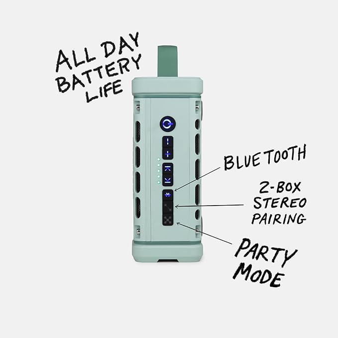 Turtlebox Ranger: Loud! Outdoor Portable Bluetooth 5.4 Speaker | Rugged
