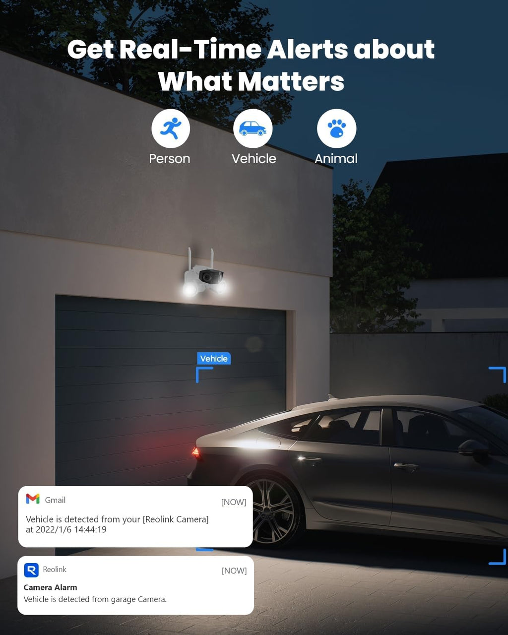 reolink 4k 8mp floodlight security camera outdoor 180° showing dimensions