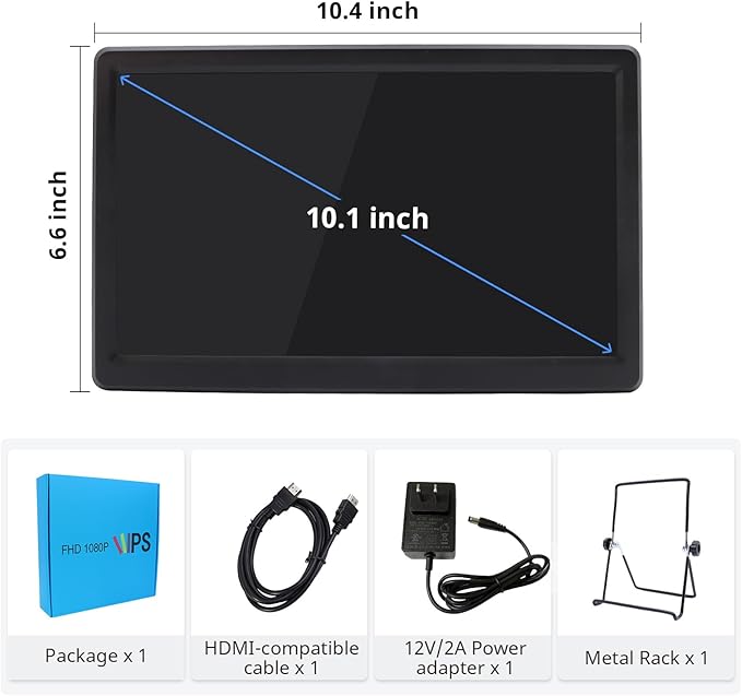 ELECROW 10.1 Inch Portable Monitor