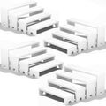 4 Set Large White Wooden Tiered Riser Display Stands